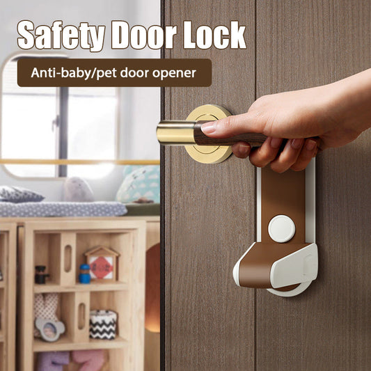 Anti-theft safety lock prevents babies/pets from opening the door